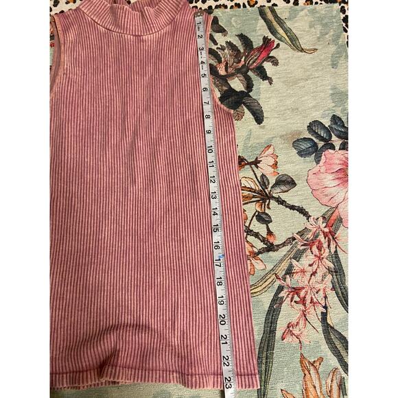 Free People Intimately Women's Washed Clay No looking Back Mock Neck Tank S: M/L - Picture 6 of 7